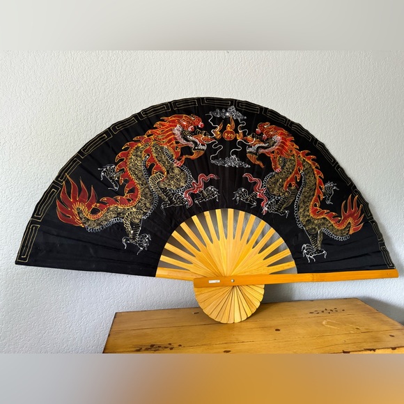 New Asian 40in XL Fan Decor Made in Thailand - Picture 13 of 15